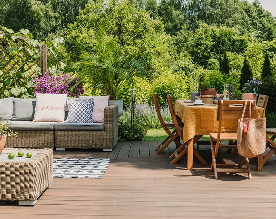 terrasse aménagée