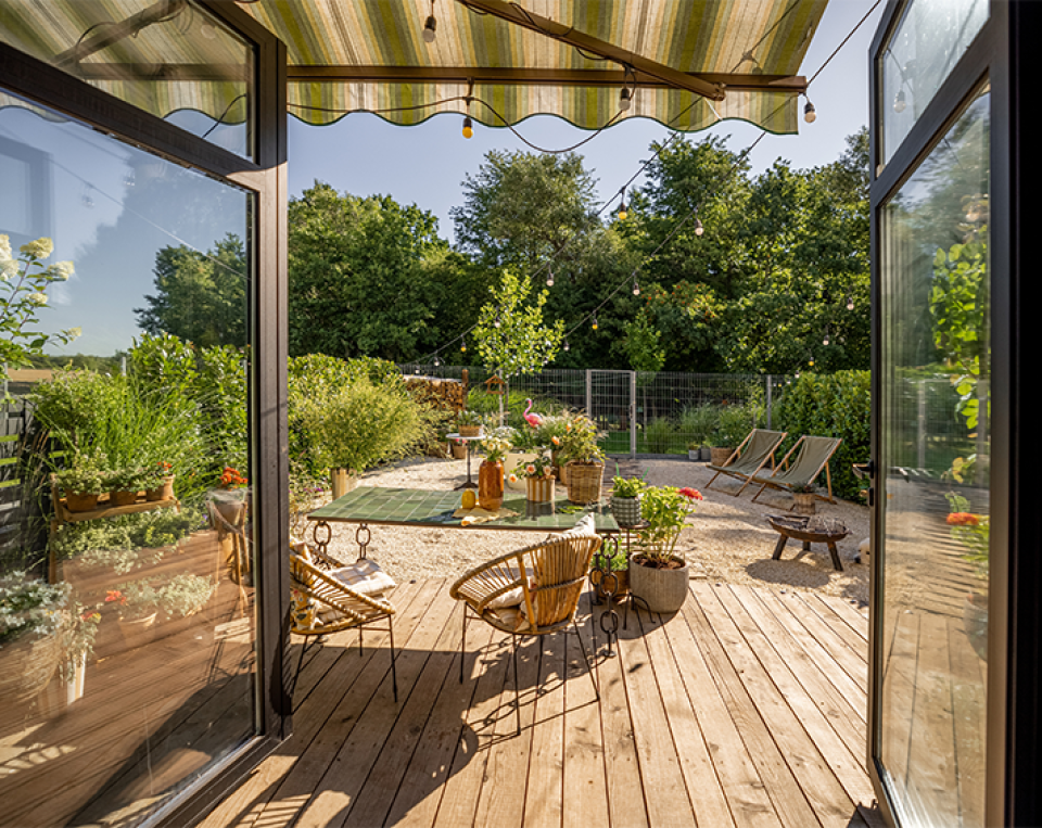 terrasse aménagée